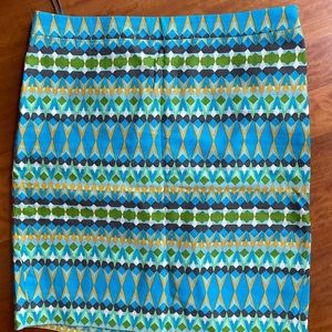 J crew Patterned Pencil Skirt